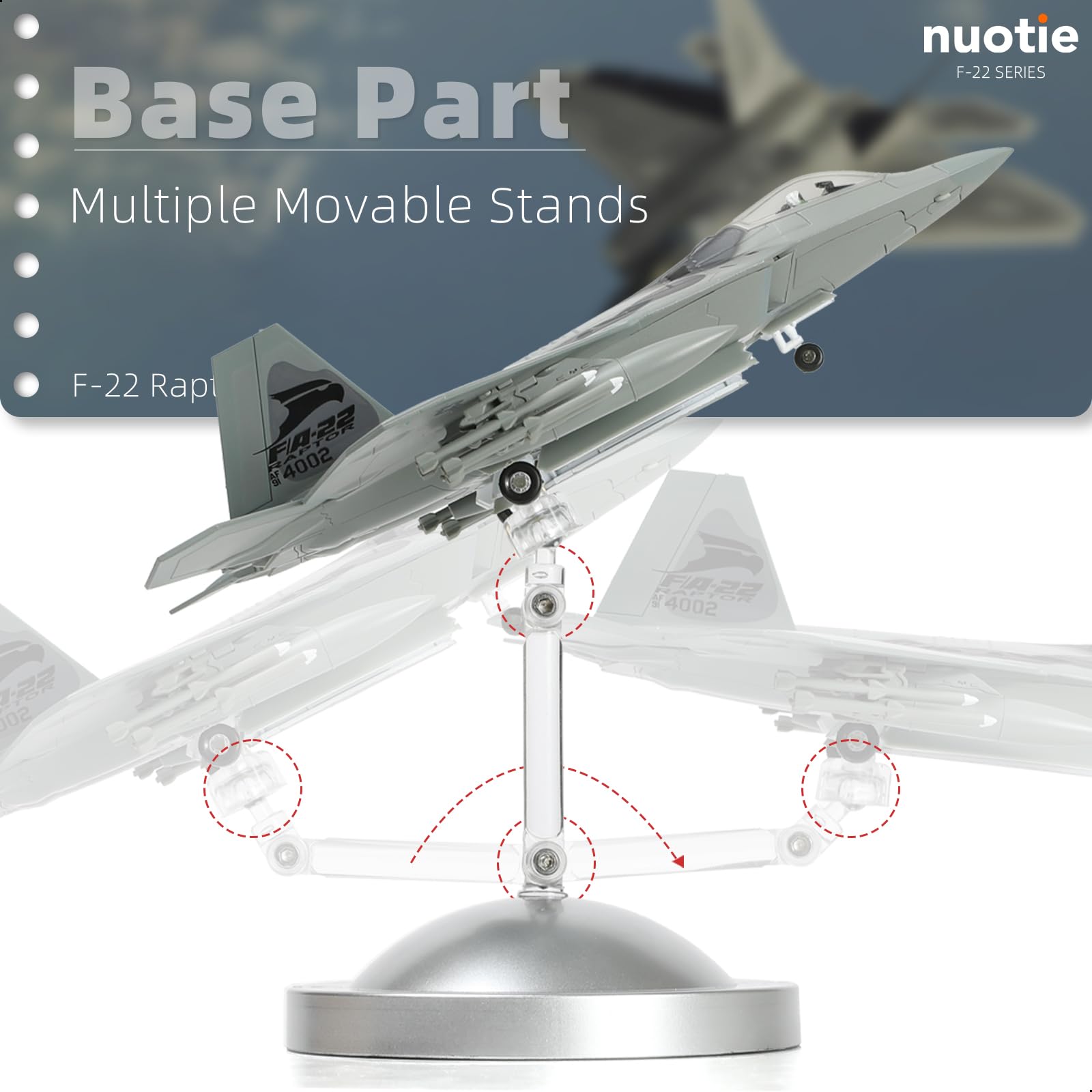 Amazon.co.jp: NUOTIE 1/100 F-22 ラプター AF91 4002 旧型 信頼戦闘機